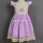 boutique purple cotton poplin embroidered baby girl dresses